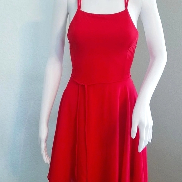 Lulus Red Mini Dress - Picture 5 of 8